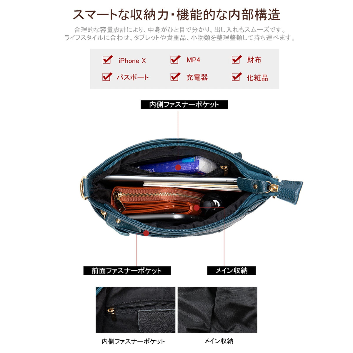 ショルダーバッグ 本革 レディース BL0016